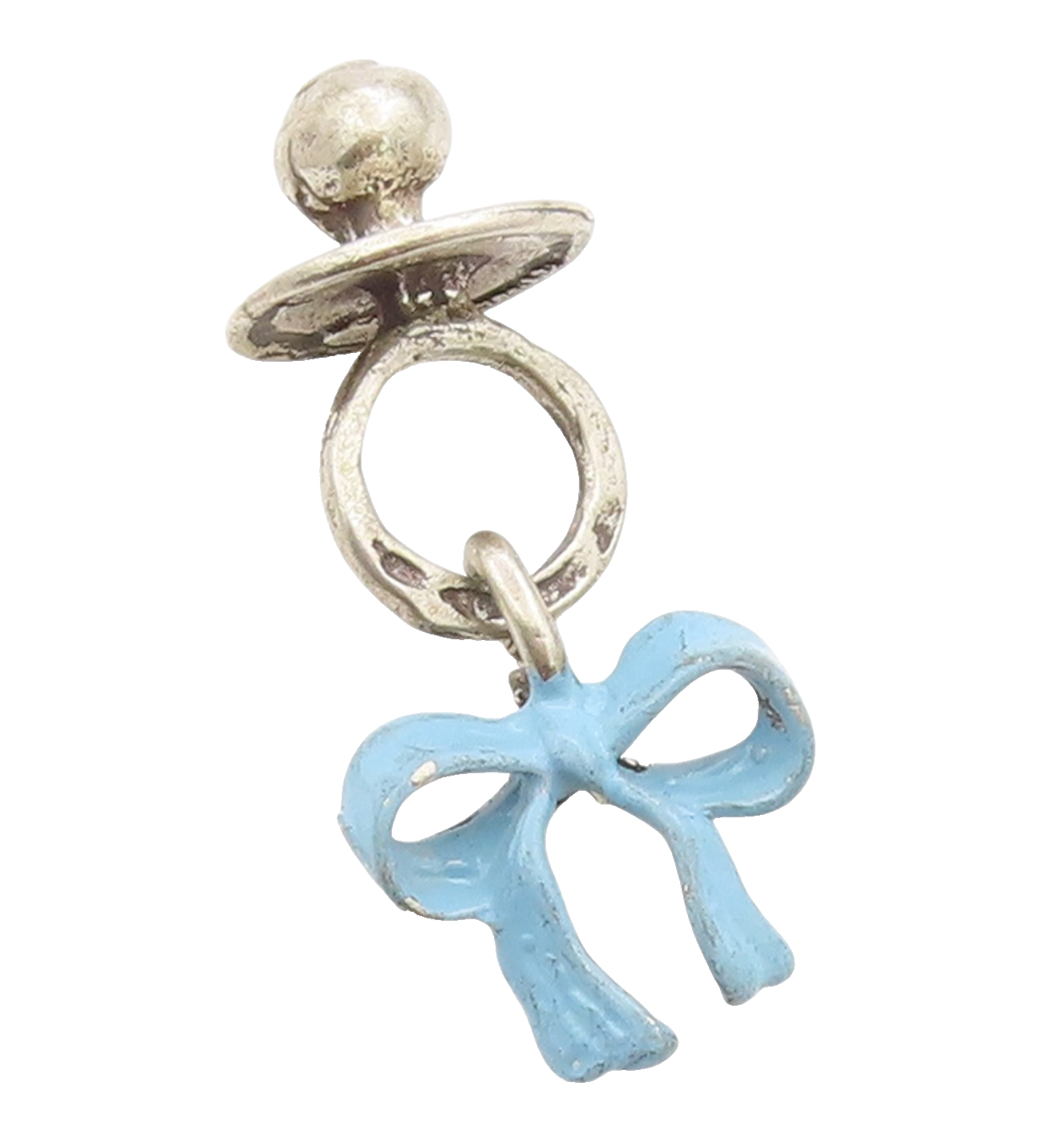 925 Sterling Silver Vintage Pendant Solid Newborn Baby Shower Charm   PT24990