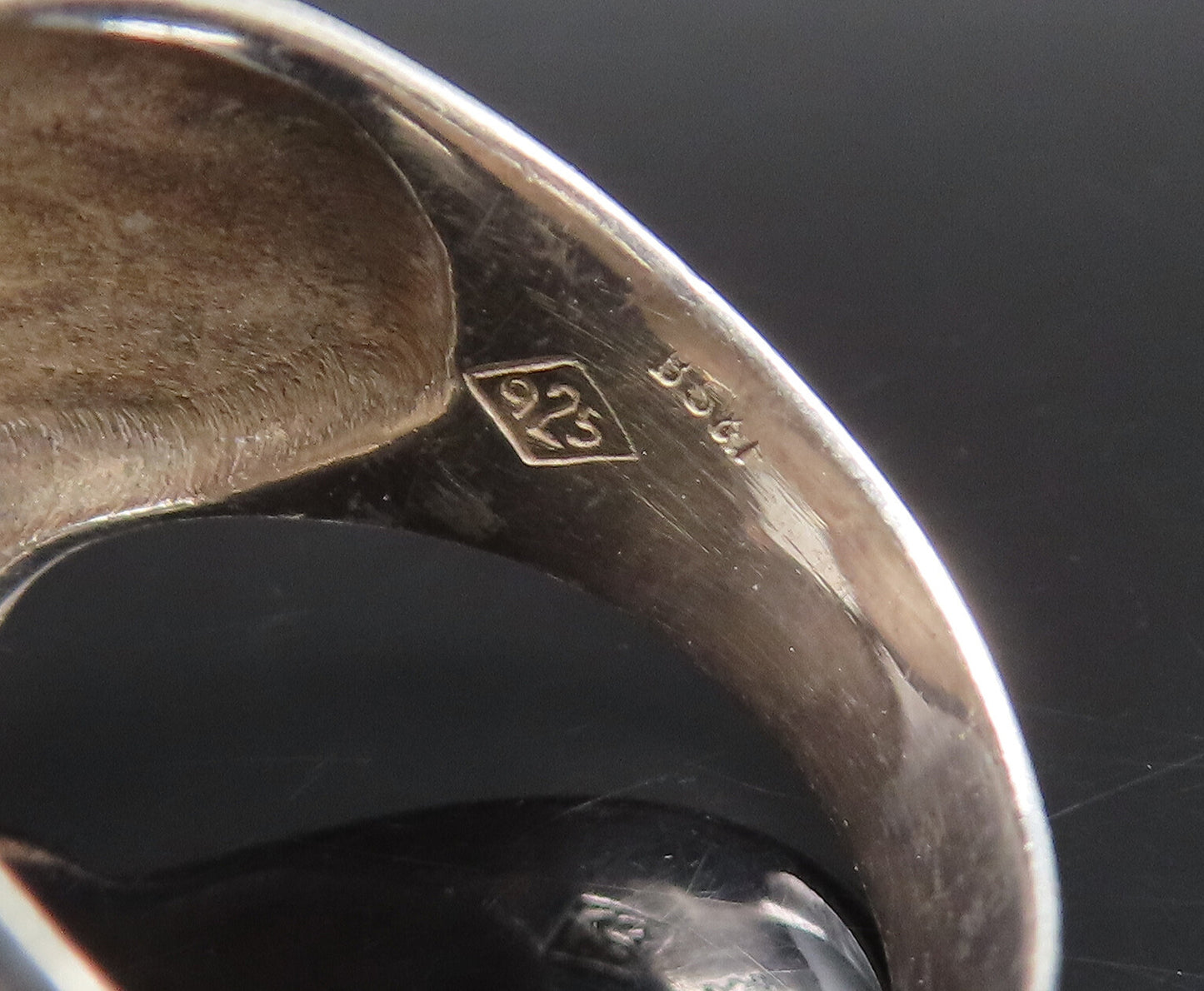 BLACK STARR & FROST 925 Silver  Vintage Scalloped Dome Ring Sz 8  RG26112