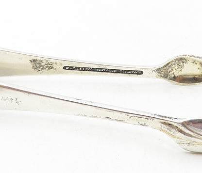 TIFFANY & CO. 925 Sterling Silver  Vintage Swirl Etched Detail Tongs  TR1586