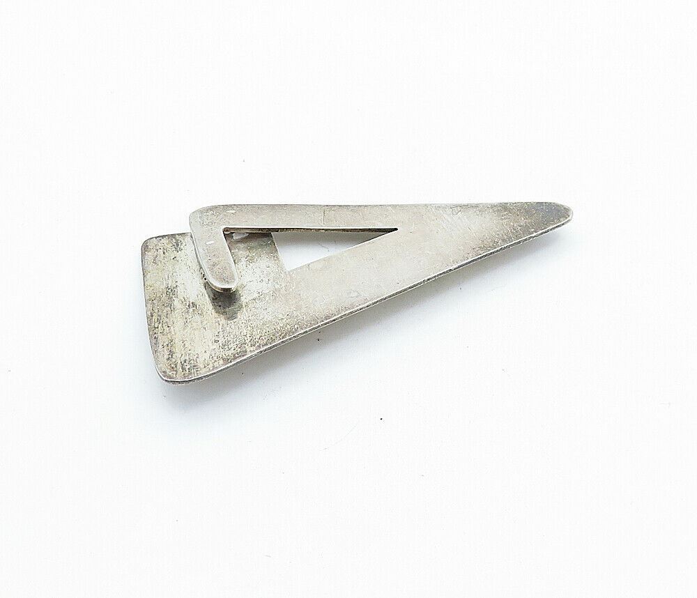 MEXICO 925 Sterling Silver  Vintage Modernist Designed Brooch Pin  BP2388