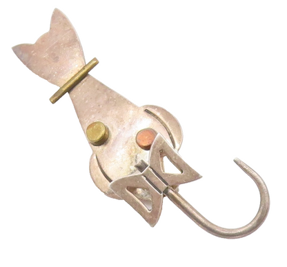 MEXICO 925 Silver  Vintage Two Tone Sitting Cat Brooch Pin (WAGS)  BP7365