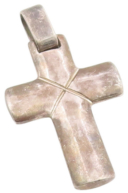 925 Sterling Silver Vintage Pendant Solid Coptic Religious Cross Charm  PT25283