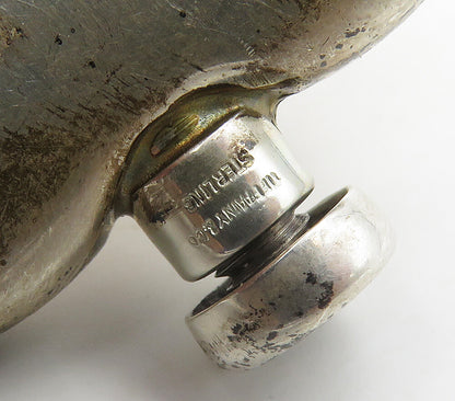 TIFFANY & CO. 925 Sterling Silver Vintage Large Heart Perfume Bottle  TR2224