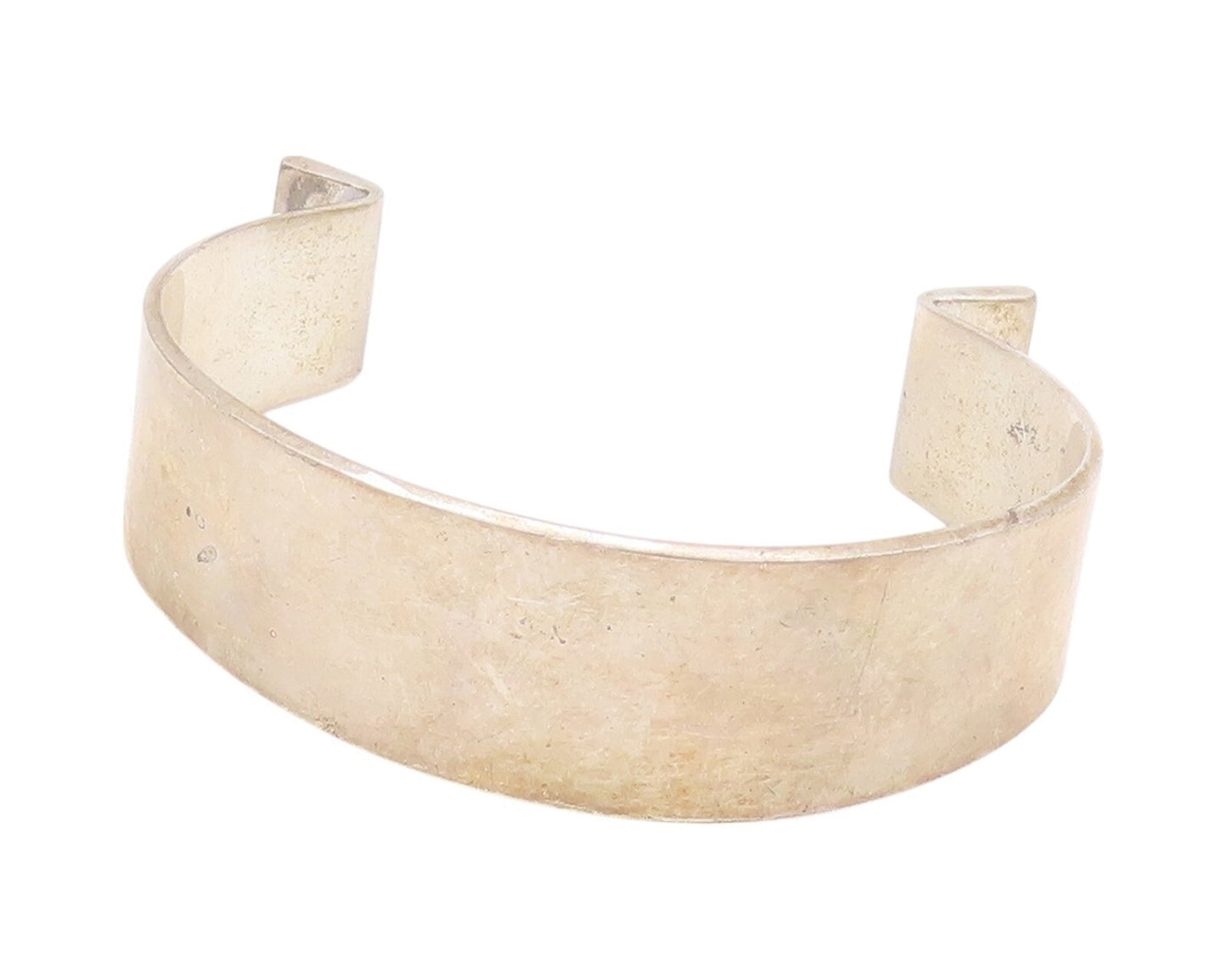 925 Sterling Silver Vintage Bracelet HANS HANSEN DENMARK Minimalist Cuff BT11093