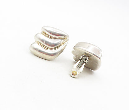 BJFLA ELECTROFORMED 925 Silver Vintage Hollow Non Pierce Earrings EG4686