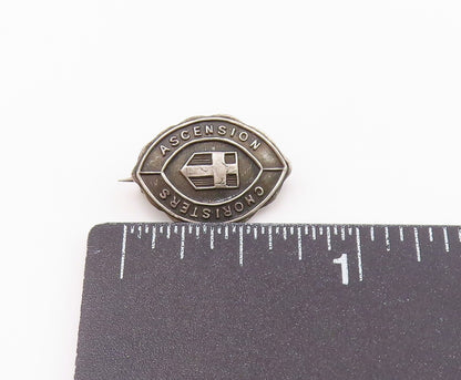 925 Sterling Silver  Vintage Antique Choristers Ascension Brooch Pin  BP8662