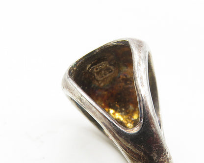 925 Sterling Silver  Vintage Cubic Zirconia Letter C Shiny Pendant  PT13782