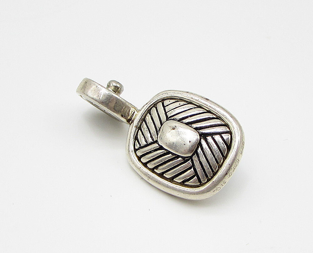 ESPO 925 Sterling Silver  Cabochon Cut Turquoise Drop Stocko Pendant  PT2143