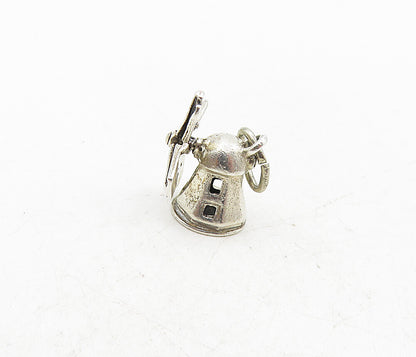 BEAU 925 Sterling Silver  Vintage Petite Spinning Windmill Pendant  PT6961