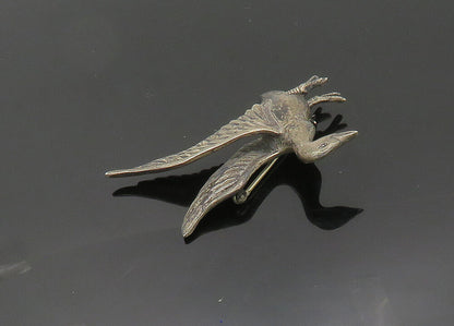 DANECRAFT 925 Sterling Silver  Vintage Antique Bird Motif Brooch Pin  BP8018