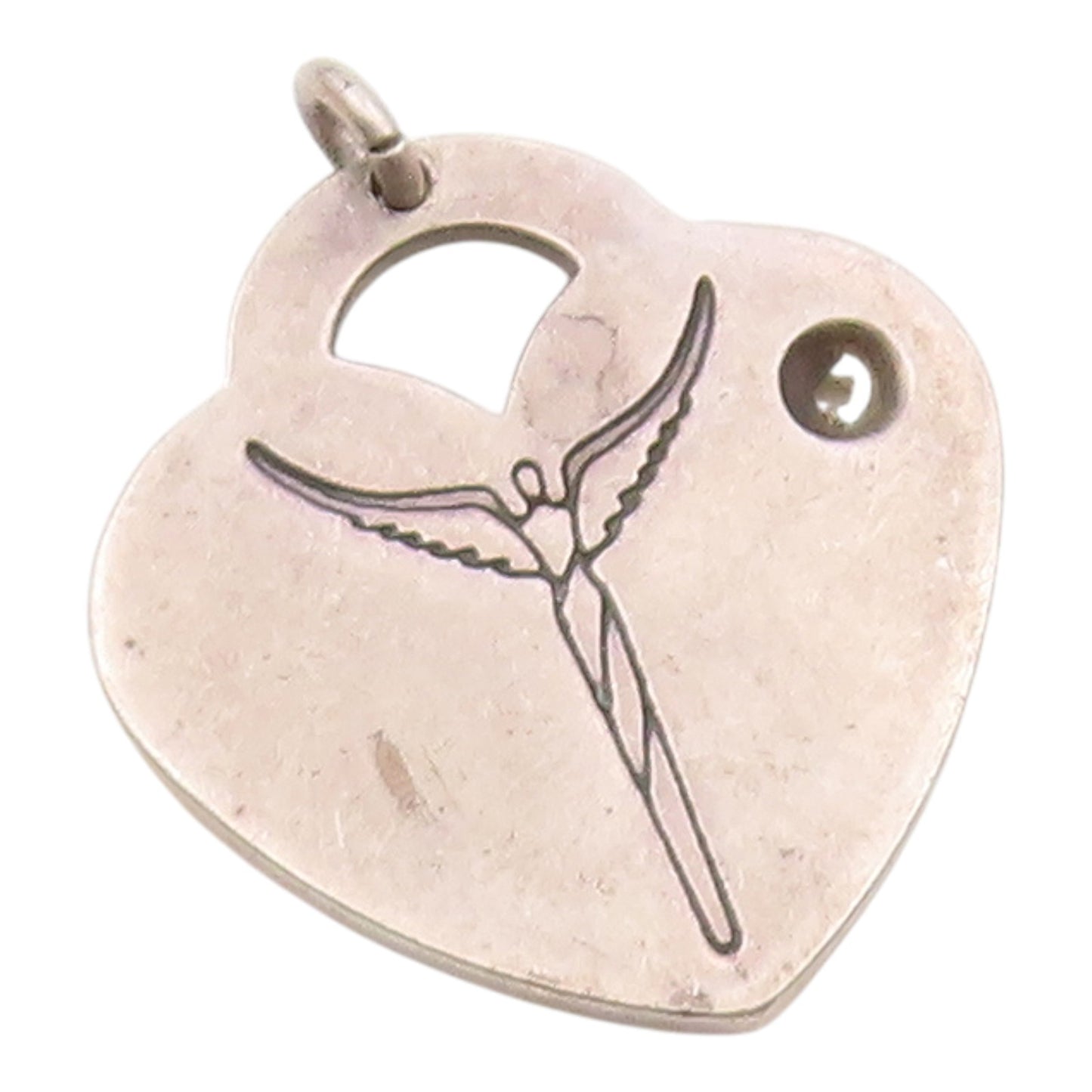 LAVAGGI 925 Sterling Silver  Vintage Nurse Symbol Love Heart Pendant  PT19423