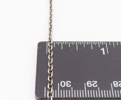 925 Sterling Silver Vintage Necklace Antique Treasure Coin Openwork Disc  NE4719