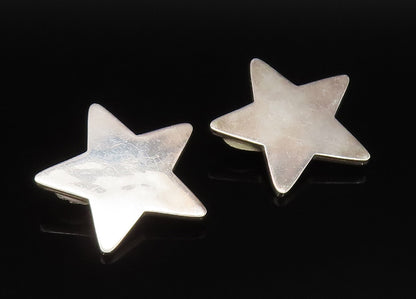 BRENDA SCHOENFELD 925 Sterling Silver Vintage Star Non Pierced Earrings  EG11756