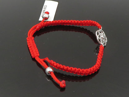 925 Silver  Cubic Zirconia Floral Love Adjustable Friendship Bracelet  BT1020