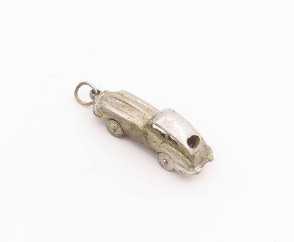 925 Sterling Silver Vintage Pendant Classic Retro Roadster Car Charm  PT25659
