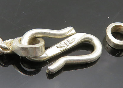 925 Sterling Silver  Vintage Shiny Minimalist Rope Twist Chain Necklace NE3407