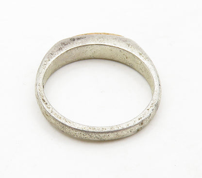 CAROLYN POLLACK RELIOS 925 Silver  Vintage Rose Quartz Band Ring Sz 6  RG15861