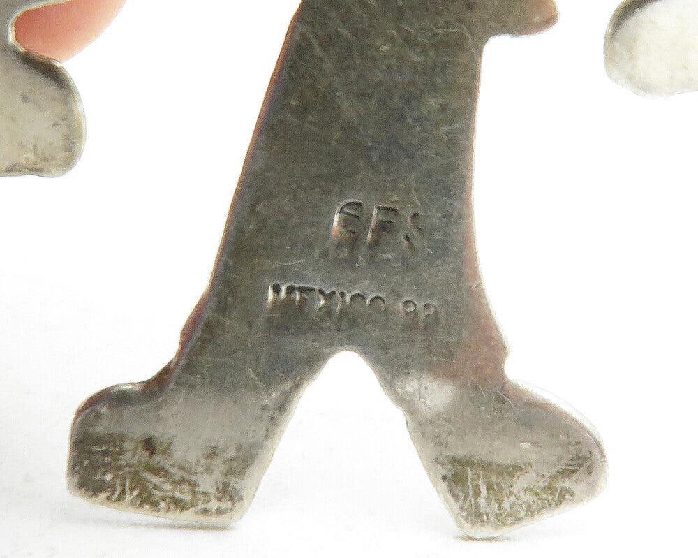 EFS MEXICO 925 Sterling Silver  Vintage Little Children Brooch Pin  BP4638