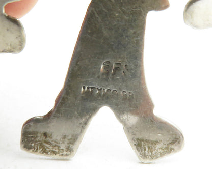 EFS MEXICO 925 Sterling Silver  Vintage Little Children Brooch Pin  BP4638