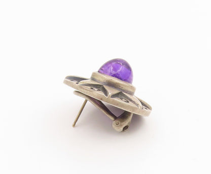 925 Sterling Silver Vintage Earrings Amethyst & Gemstone Single Pieces  EG14300