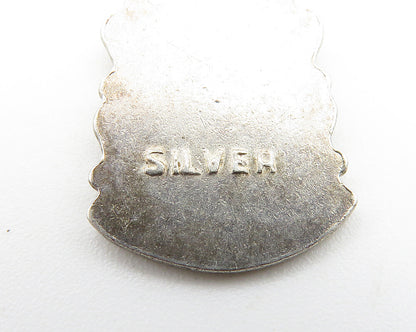 925 Sterling Silver  Vintage Petite Enamel Coated Brighton Pendant  PT8188