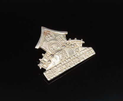 MARY ENGELBREIT 925 Silver  Vintage Home Is Where The Heart Brooch Pin BP10016