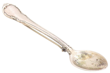LUNT 925 Sterling Silver Vintage Modern Victorian Spoon Brooch Pin  BP5046
