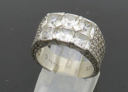 DANI 925 Sterling Silver  Vintage Cubic Zirconia Band Ring Sz 6.5  RG21170