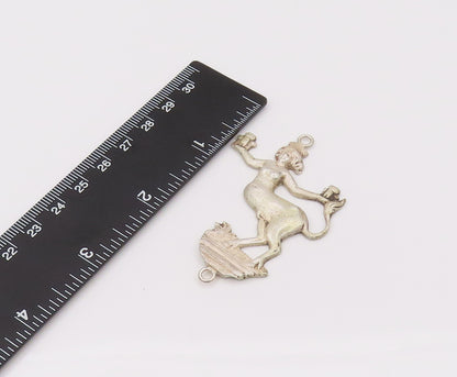 925 Sterling Silver Vintage Half Human & Horse Mythological Pendant PT22191