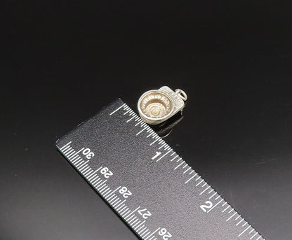 925 Sterling Silver  Vintage Roulette Game Wheel Table Pendant  PT21197