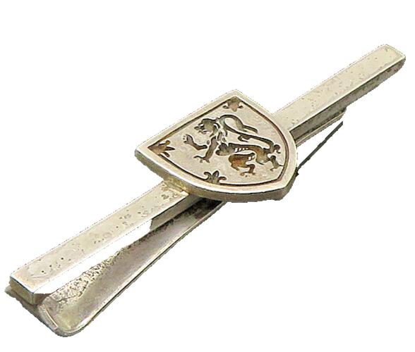 925 Silver Vintage 15th Century FENWICK & SAILORS Heraldic Lion Tie Clip  TR3078