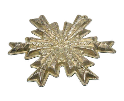 GORHAM 925 Sterling Silver Vintage Antique Christmas Snowflake Pendant PT16630