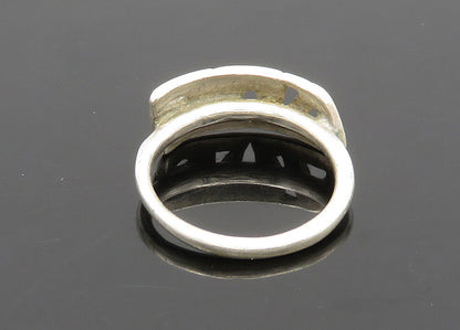 925 Sterling Silver  Vintage Delta Omega Epsilon Petite Band Ring Sz 4 RG20990