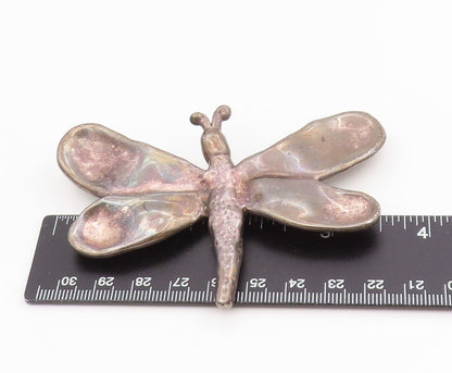 925 Sterling Silver Vintage Brooch Pin ISRAEL Classic Large Dragonfly  BP12187