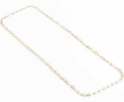 925 Sterling Silver Vintage Necklace MILOR Classic Disc Statement Chain  NE4894