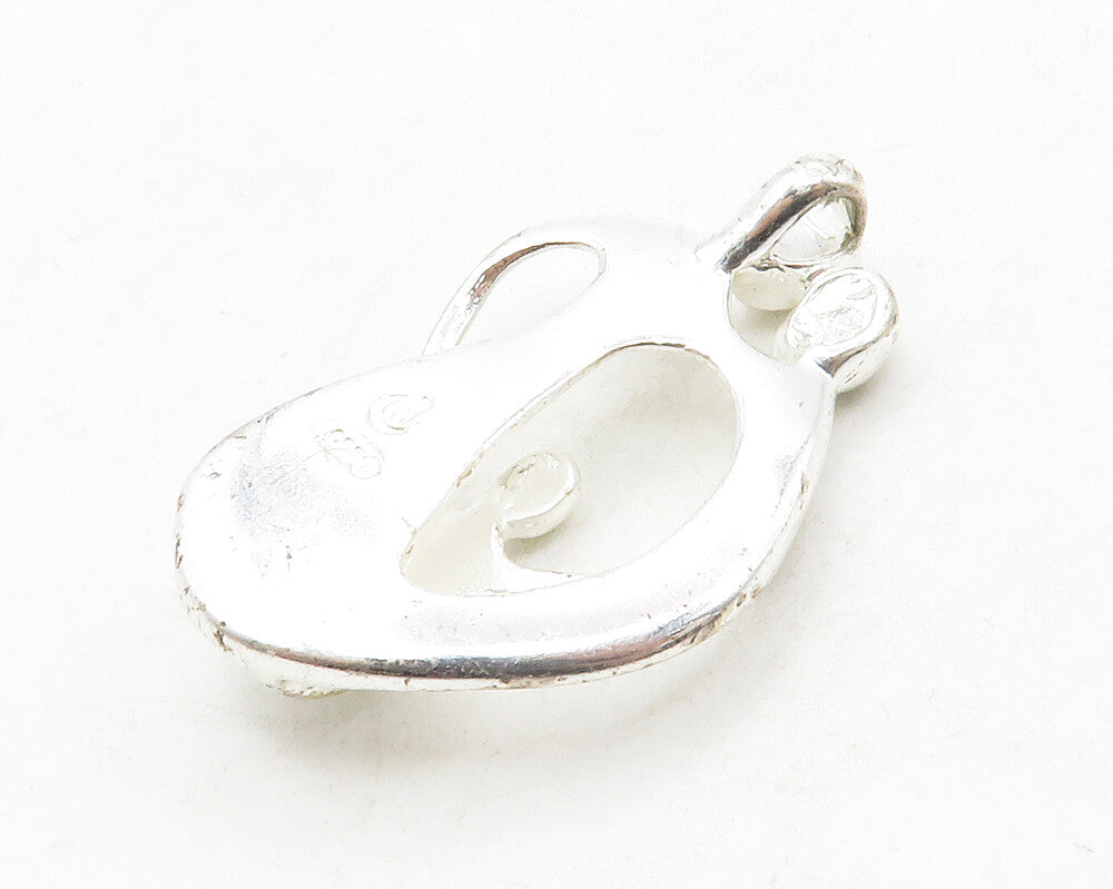 CAROLYN POLLACK RELIOS 925 Silver  Vintage Modernist Family Pendant  PT10393