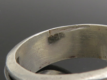 925 Sterling Silver  Vintage Infinity Knot Spinner Fidget Ring Sz 11  RG25334
