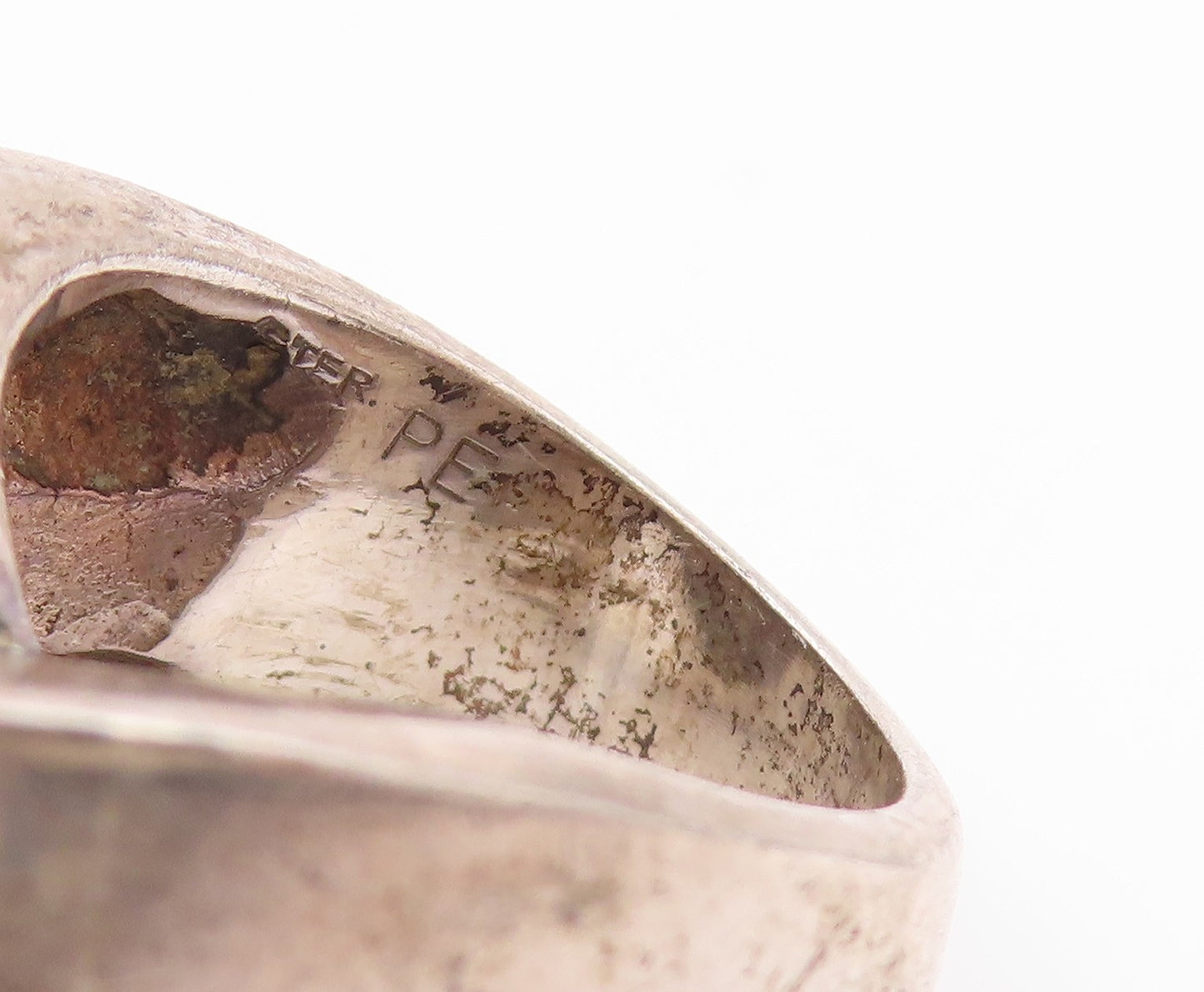 925 Sterling Silver Vintage Ring Solid Criss Crossed X Heavy  Sz 6.5  RG33467