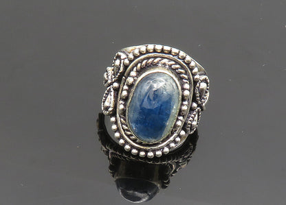 925 Sterling Silver  Vintage Cabochon Kyanite Cocktail Ring Sz 8.5  RG19985