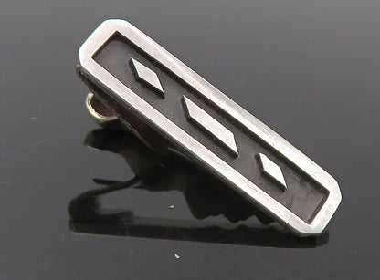 MEXICO 925 Sterling Silver  Vintage Petite Oxidized Detail Tie Clip  TR1324