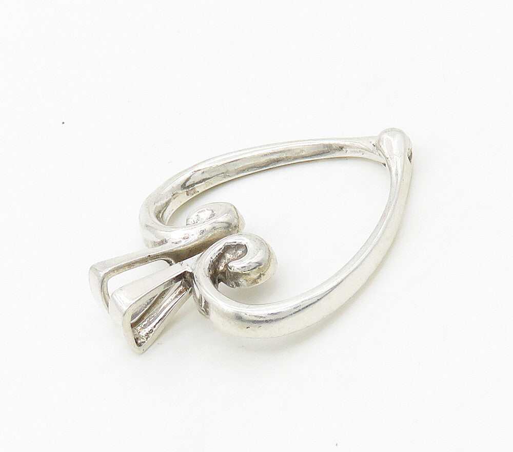 SILVER CLOUD 925 Sterling Silver  Vintage Open Love Heart Pendant  PT13454