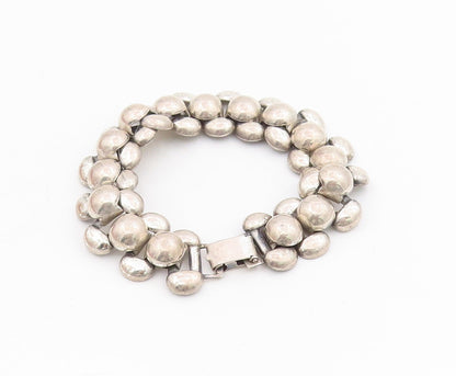 925 Sterling Silver Vintage Bracelet DANECRAFT Modernist Beaded Chain  BT11517