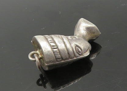 925 Sterling Silver  Vintage Egyptian Queen Nefertiti Hollow Pendant  PT17199
