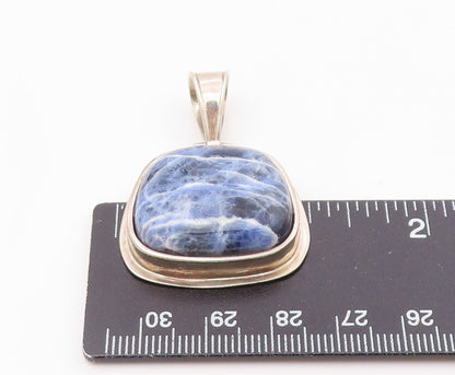 SILPADA 925 Sterling Silver  Vintage Cabochon Cut Sodalite Pendant  PT11976