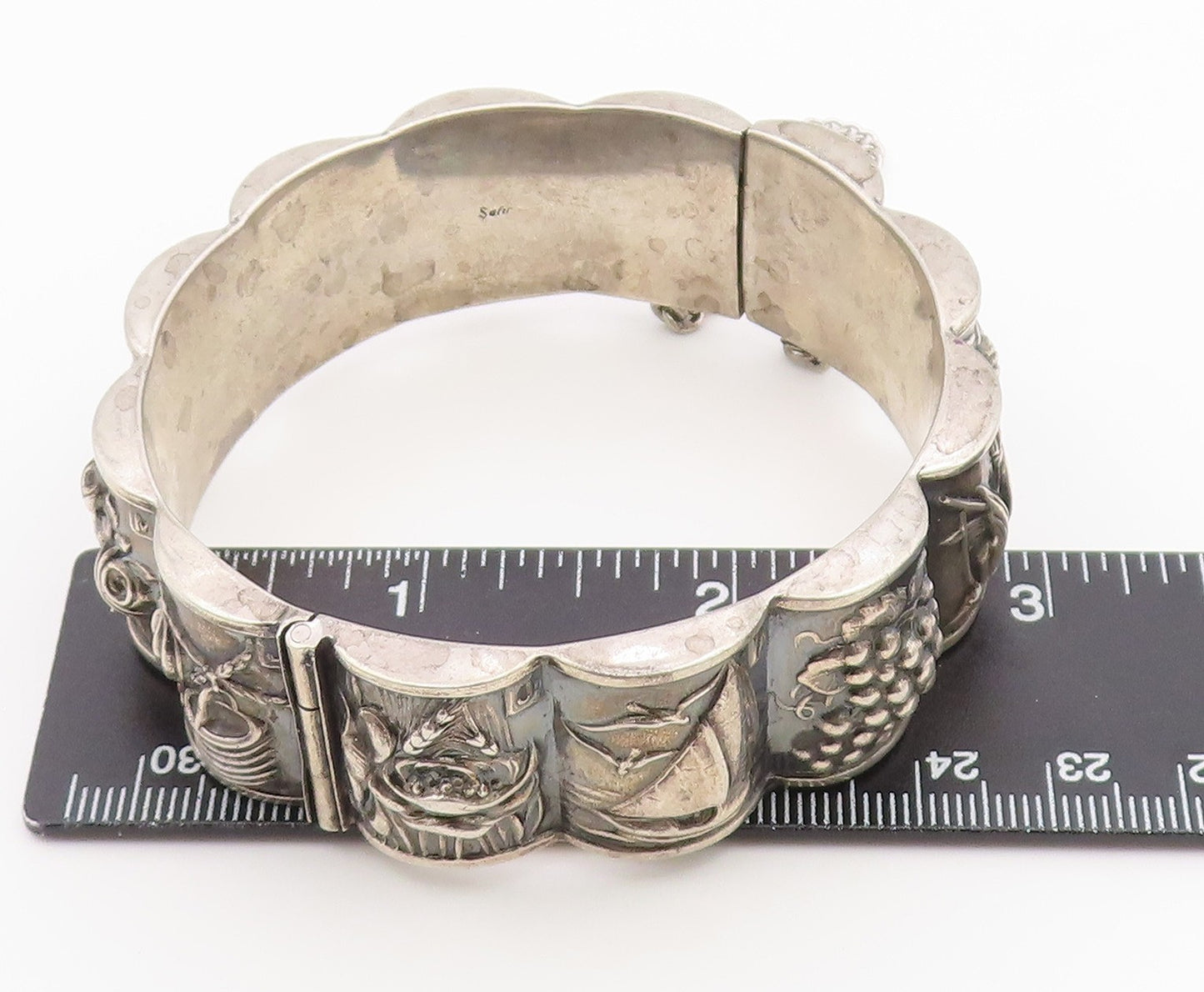 925 Sterling Silver Vintage Bracelet SAFIR Portuguese Seasons Of Life  BT12156
