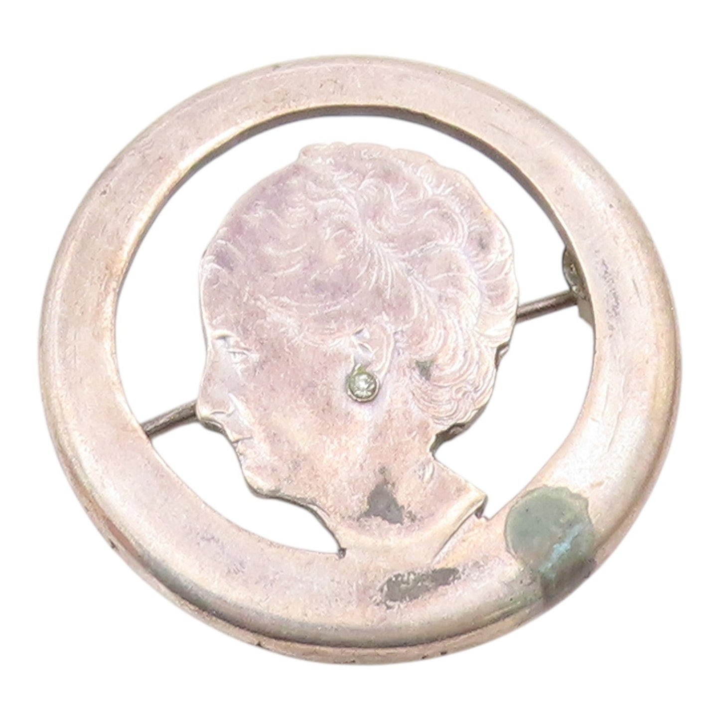 925 Sterling Silver  Vintage 1932 Netherlands Dutch Coin Brooch Pin  BP8587