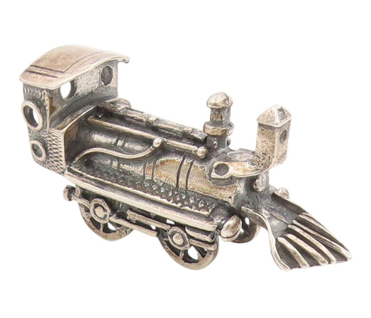 925 Sterling Silver Vintage Decorative Piece Locomotive Train Engine  TR4248