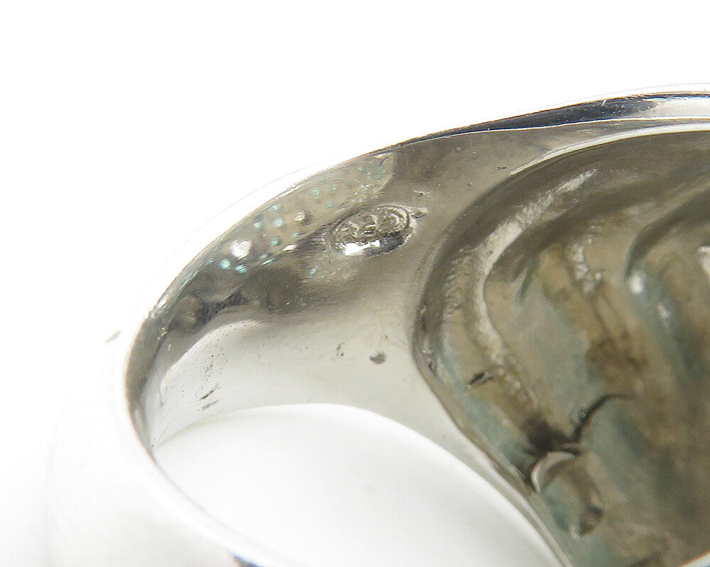 925 Sterling Silver  Cubic Zirconia & Blue Topaz Cocktail Ring Sz 6  RG11602