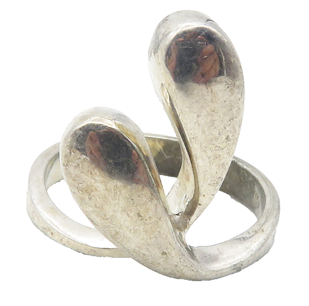 925 Sterling Silver  Vintage Dark Tone Shiny Smooth Band Ring Sz 8.5  RG11938