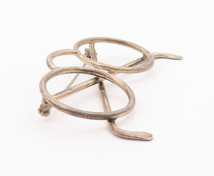 MEXICO 925 Sterling Silver  Vintage Reading Eye Glasses Brooch Pin  BP9132